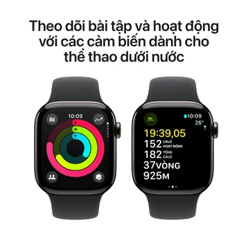 Apple Watch Series 10 46mm 4G Viền Titan Dây Cao Su Size S/M | Chính hãng Apple Việt Nam - Ảnh 8