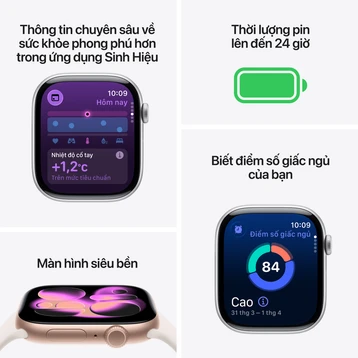 Apple Watch Series 11 42mm (GPS) Viền Nhôm Dây Cao Su Size M/L | Chính hãng Apple Việt Nam - Ảnh 2