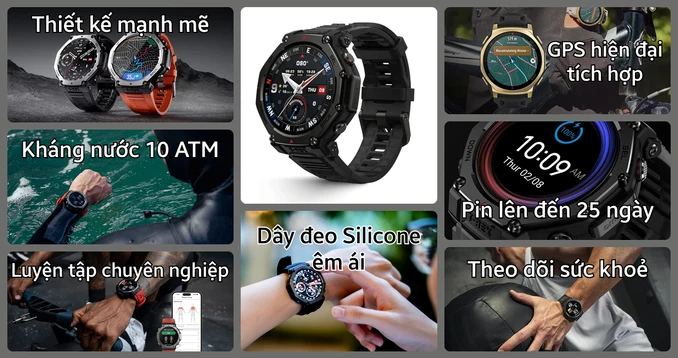 Đồng hồ thông minh Amazfit T-Rex 3 Pro - Ảnh 2