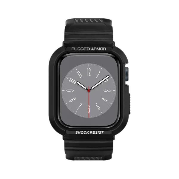 Ốp viền + dây đeo Apple Watch 45/44mm Spigen Rugged Armor Pro - Ảnh 3